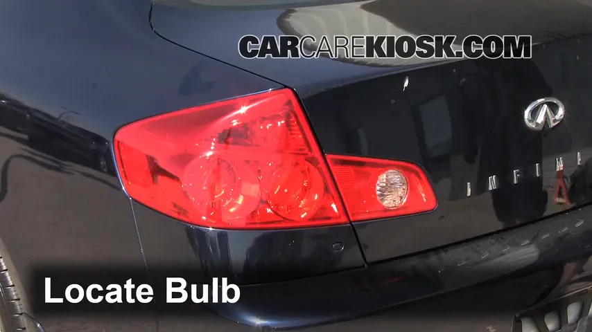 2006 Infiniti G35 X 3.5L V6 Lights Brake Light (replace bulb)